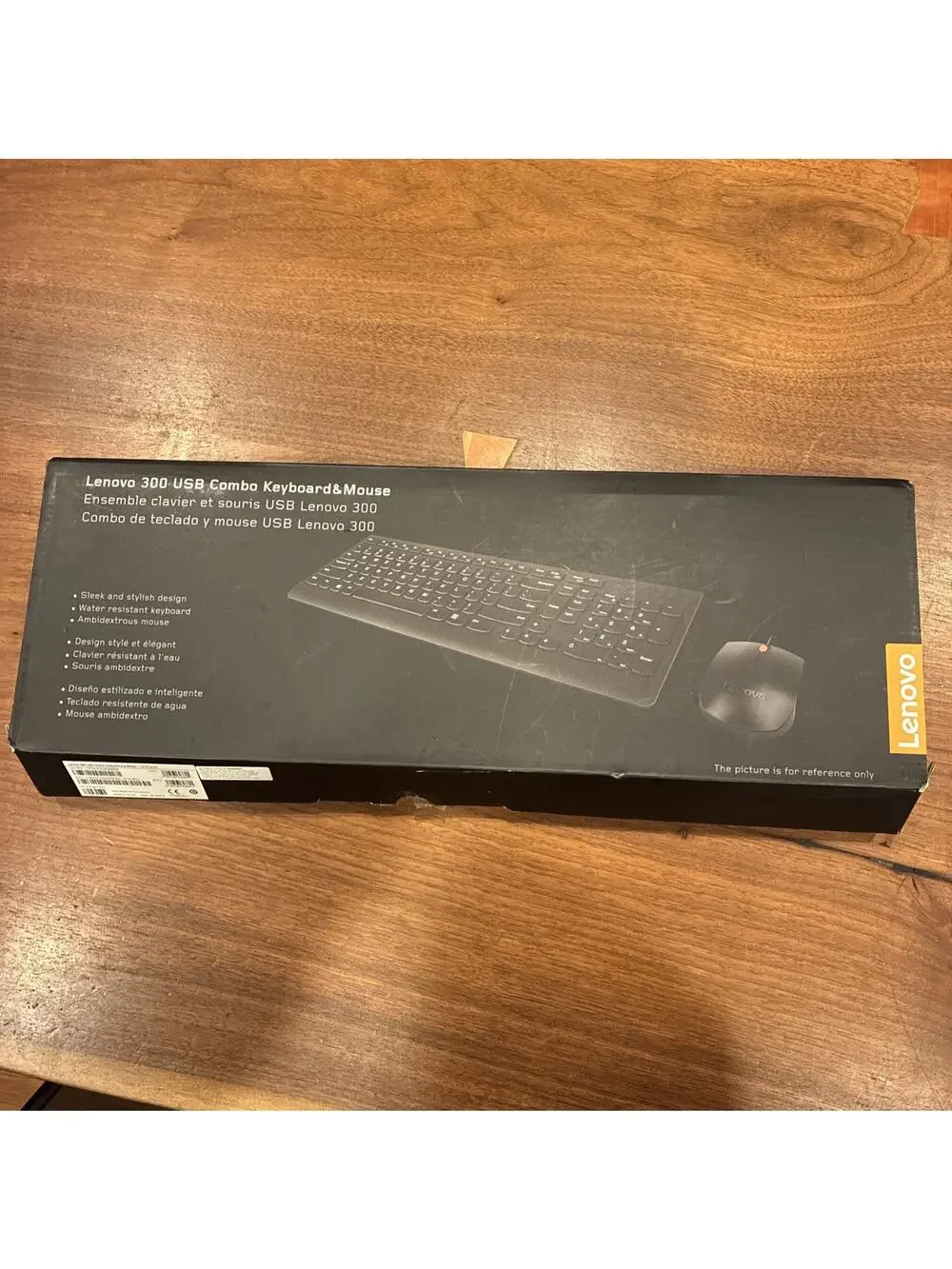 Lenovo‎ Wireless Keyboard & Mouse Bundle, USB, Plug & Play, Black, QWERTY Layout